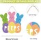 Easter Wreath Hanging Sign – Welcome Peeps Bunny Wooden Door Decoration for Front Door and Farmhouse Home
